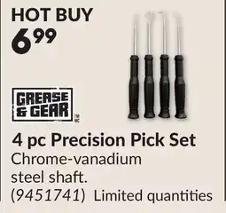 Princess Auto 4 pc Precision Pick Set offer