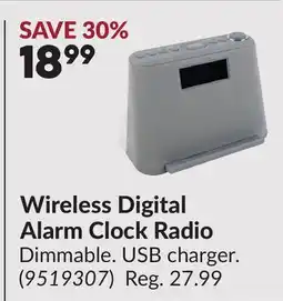 Princess Auto 1899 Wireless Digital Alarm Clock Radio offer