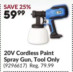 Princess Auto 20V Cordless Paint Spray Gun, Tool Only offer