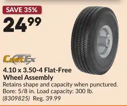 Princess Auto 4.10 x 3.50-4 Flat-Free Wheel Assembly offer