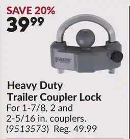 Princess Auto Heavy Duty Trailer Coupler Lock offer