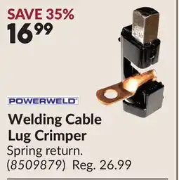 Princess Auto POWERWELD Welding Cable Lug Crimper offer