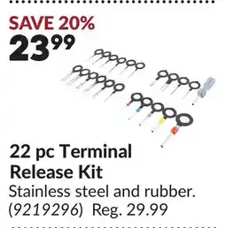 Princess Auto 22 pc Terminal Release Kit offer