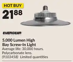 Princess Auto 5,000 Lumen High Bay Screw-In Light offer