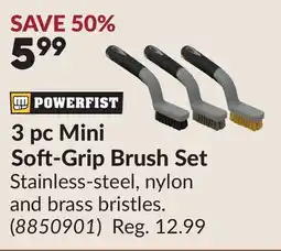 Princess Auto 3 pc Mini Soft-Grip Brush Set offer