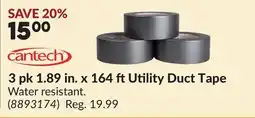 Princess Auto 3 pk 1.89 in. x 164 ftUtility Duct Tape offer