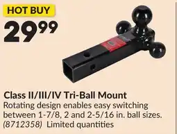 Princess Auto Class II/III/IV Tri-Ball Mount offer