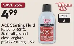 Princess Auto ACE Starting Fluid offer