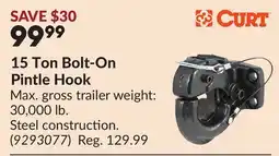 Princess Auto 15 Ton Bolt-On Pintle Hook offer