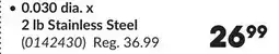 Princess Auto 0.030 dia. x 2 lb Stainless Steel offer