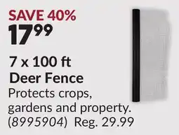 Princess Auto 7 x 100 Deer Fence offer