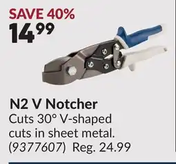 Princess Auto N2 V Notcher offer