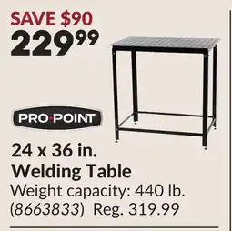 Princess Auto Welding Table offer