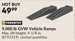 Princess Auto 9,000 lb GVW Vehicle Ramps offer
