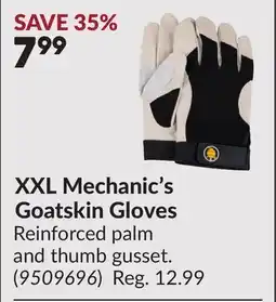 Princess Auto XXL Mechanic's Goatskin Gloves offer