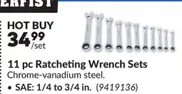 Princess Auto 11 pc Ratcheting Wrench Sets offer