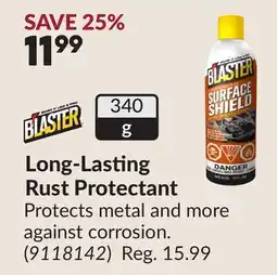 Princess Auto Long-Lasting Rust Protectant offer