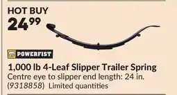 Princess Auto 1,000 lb 4-Leaf Slipper Trailer Spring offer