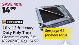Princess Auto 10 x 12 ftHeavy Duty Poly Tarp offer