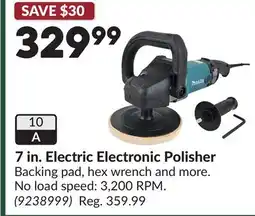 Princess Auto 7 in. Electric Electronic Polisher offer