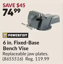 Princess Auto 6 in. Fixed-Base Bench Vise offer