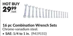 Princess Auto 16 pc Combination Wrench Sets SAE: 1/4 to 1 in offer