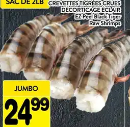 Supermarché PA CREVETTES TIGRÉES CRUES DÉCORTICAGE ÉCLAIR | Raw Shrimps offer