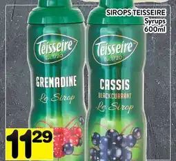 Supermarché PA SIROPS TEISSEIRE | Syrups offer