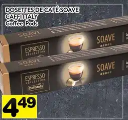 Supermarché PA DOSETTES DE CAFÉ SOAVE CAFFITTALY | Coffee Pods offer