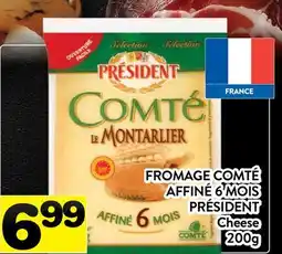 Supermarché PA FROMAGE COMTÉ AFFINÉ 6 MOIS PRÉSIDENT | Cheese offer