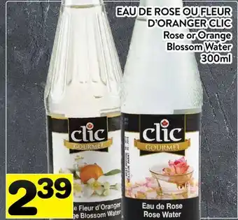 Supermarché PA EAU DE ROSE OU FLEUR D'ORANGER CLIC | Rose or Orange Blossom Water offer