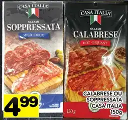 Supermarché PA CALABRESE OU SOPPRESSATA CASA ITALIA offer
