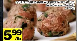 Supermarché PA BOULETTES DE VIANDE AU PARMESAN FRAÎCHES | Fresh Parmesan Meatballs offer