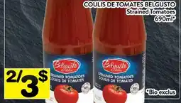 Supermarché PA COULIS DE TOMATES BELGUSTO | Strained Tomatoes offer