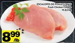 Supermarché PA ESCALOPES DE POULET FRAIS | Fresh Chicken Cutlets offer