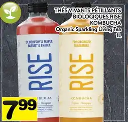 Supermarché PA THÉS VIVANTS PÉTILLANTS BIOLOGIQUES RISE KOMBUCHA | Organic Sparkling Living Tea offer