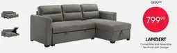 Meubles RD LAMBERT Convertible and Reversible Sectional with Storage offer