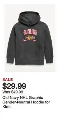 Old Navy Old Navy NHL Graphic Gender-Neutral Hoodie for Kids offer