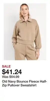 Old Navy Old Navy Bounce Fleece Half-Zip Pullover Sweatshirt offer