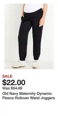 Old Navy Old Navy Maternity Dynamic Fleece Rollover Waist Joggers offer