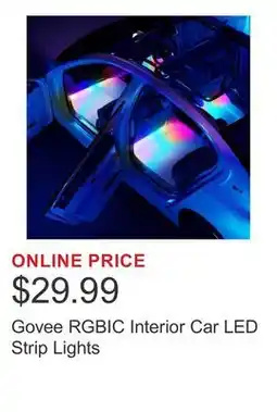 Costco Govee RGBIC Interior Car LED Strip Lights offer