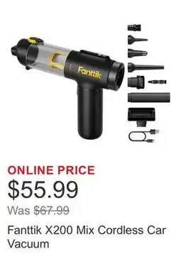 Costco Fanttik X200 Mix Cordless Car Vacuum offer