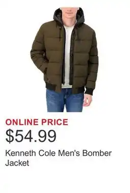 Costco Kenneth Cole Men's Bomber Jacket offer