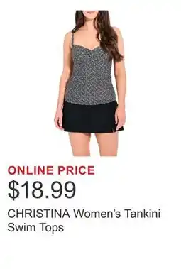 Costco CHRISTINA Women's Tankini Swim Tops offer
