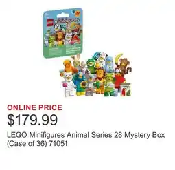 Costco LEGO Minifigures Animal Series 28 Mystery Box (Case of 36) 71051 offer