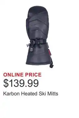 Costco Karbon Heated Ski Mitts offer