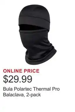 Costco Bula Polartec Thermal Pro Balaclava, 2-pack offer