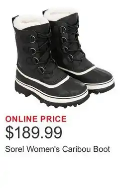 Costco Sorel Women's Caribou Boot offer