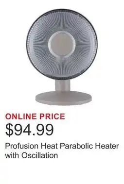 Costco Profusion Heat Parabolic Heater with Oscillation offer