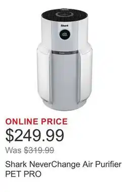 Costco Shark NeverChange Air Purifier PET PRO offer
